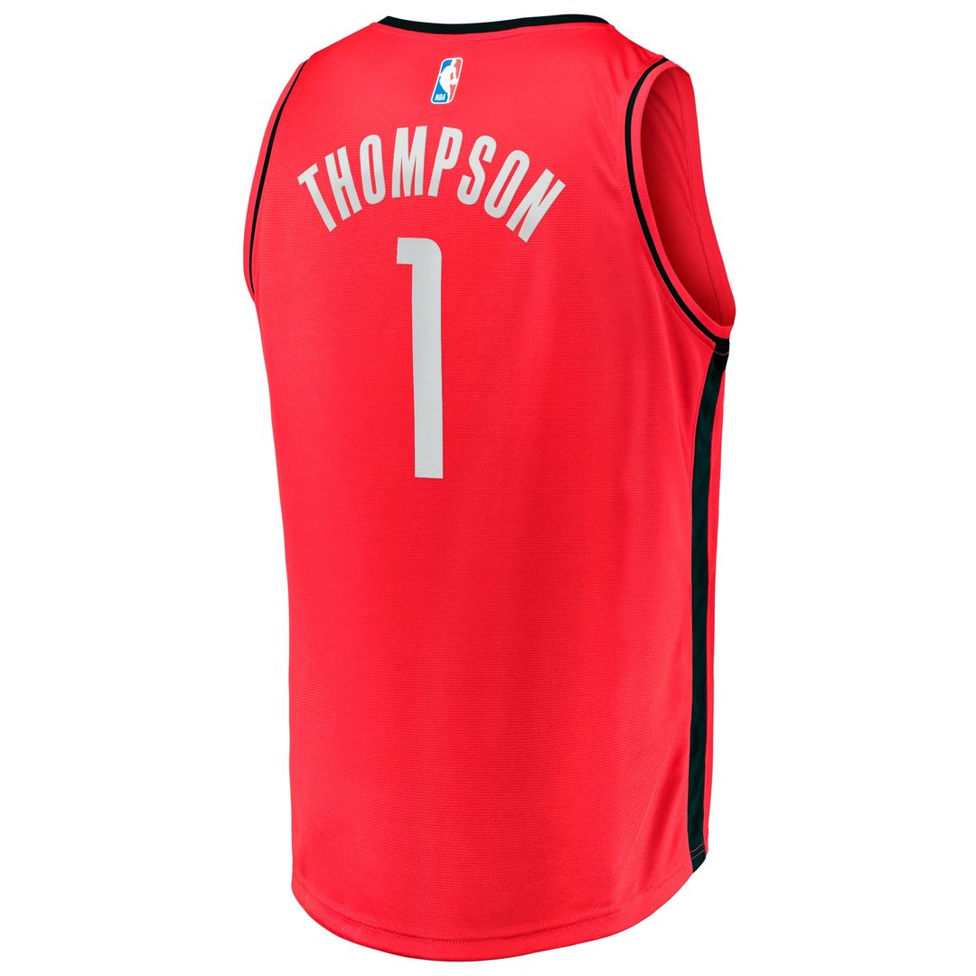 Amen Thompson Houston Rockets Fanatics Youth Fast Break Replica Jersey - Icon Edition - Red Official NBA Team Apparel Basketball Fan Gear