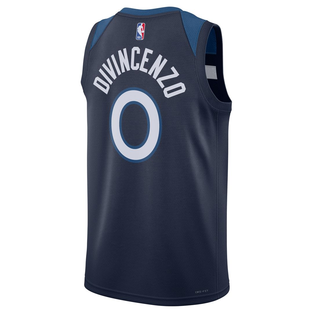 Donte DiVincenzo Minnesota Timberwolves Nike Unisex Swingman Player Jersey - Icon Edition - Navy Official NBA Team Apparel Basketball Fan Gear