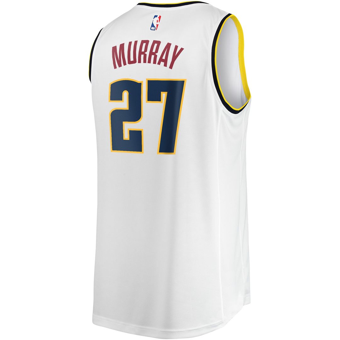 Jamal Murray Denver Nuggets Fanatics Fast Break Player Jersey - Association Edition - White Official NBA Team Apparel Basketball Fan Gear
