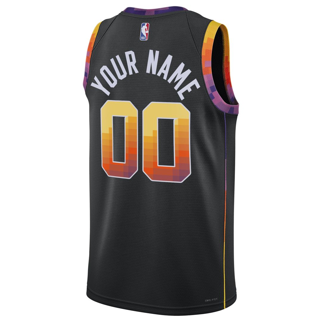 Phoenix Suns Jordan Brand Unisex 2022/23 Swingman Custom Jersey - Statement Edition - Black Official NBA Team Apparel Basketball Fan Gear
