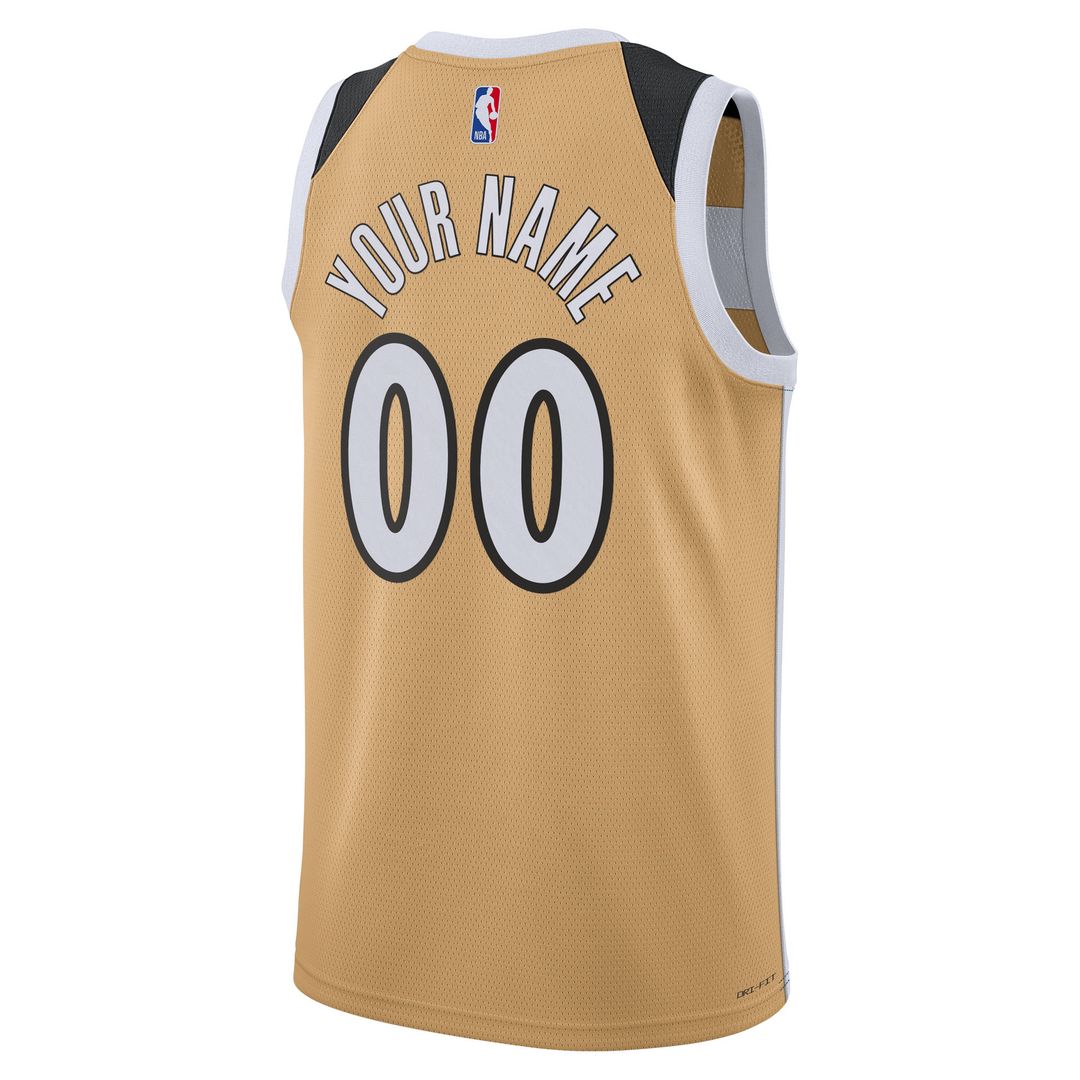 Washington Wizards Nike Unisex 2025/26 City Edition Swingman Custom Jersey - Gold Official NBA Team Apparel Basketball Fan Gear