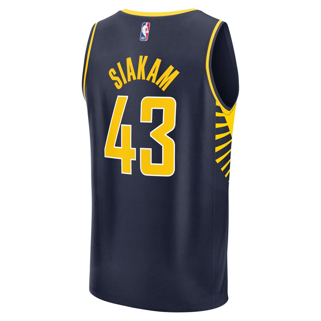 Pascal Siakam Indiana Pacers Fanatics Youth Fast Break Player Jersey - Icon Edition - Navy Official NBA Team Apparel Basketball Fan Gear