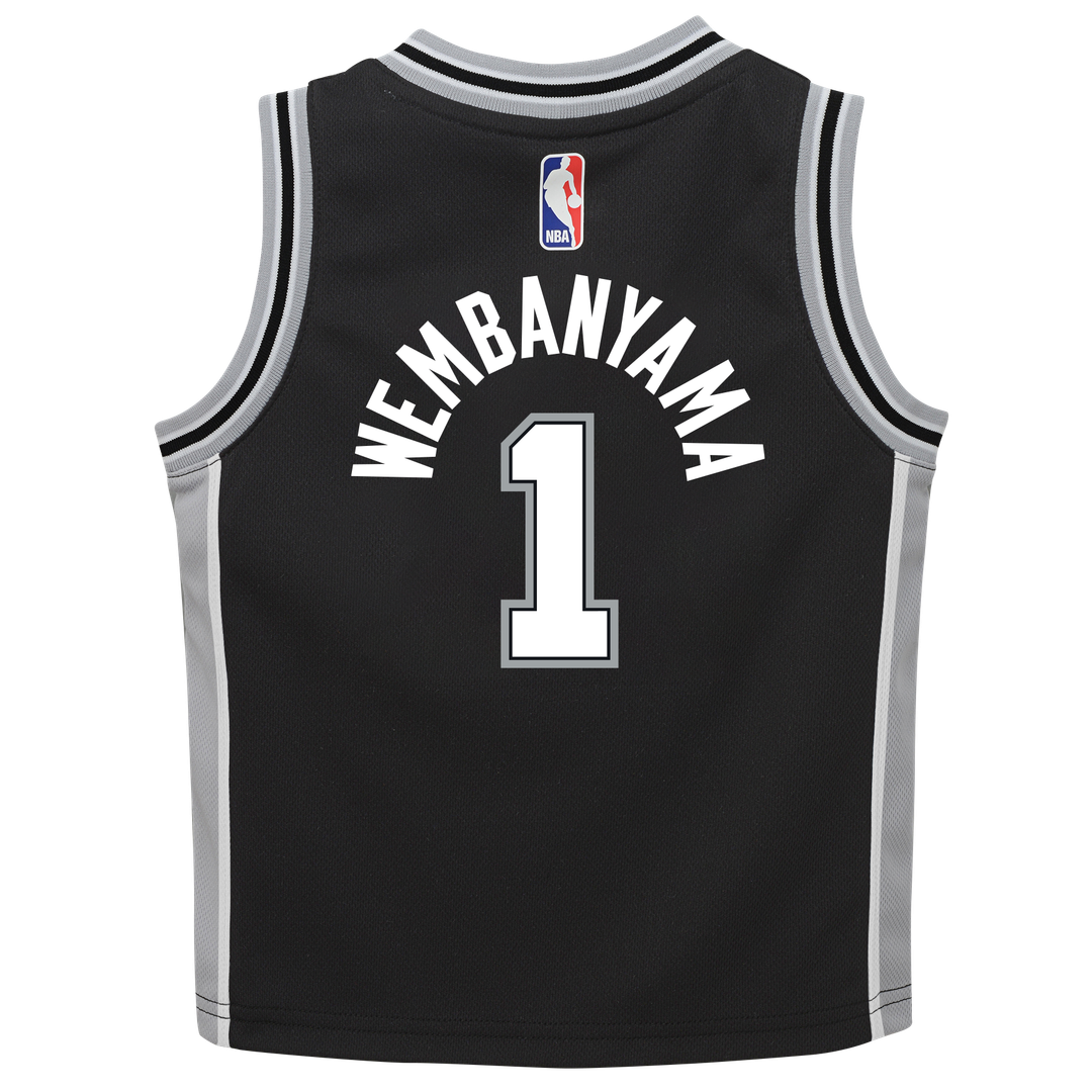 Victor Wembanyama San Antonio Spurs Nike Infant Swingman Jersey - Icon Edition - Black Official NBA Team Apparel Basketball Fan Gear