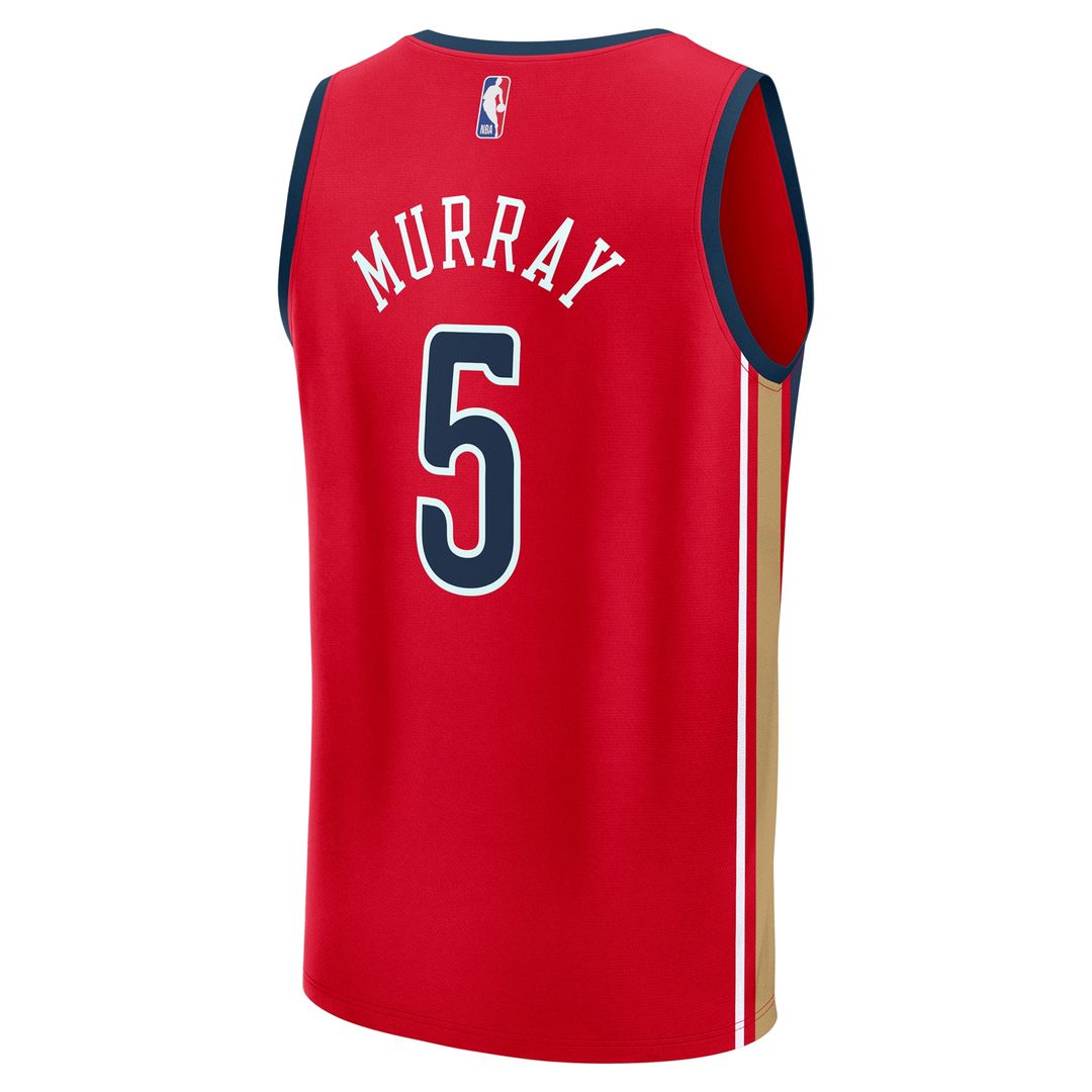 Dejounte Murray New Orleans Pelicans Fanatics Youth Fast Break Replica Player Jersey - Statement Edition - Red Official NBA Team Apparel Basketball Fa