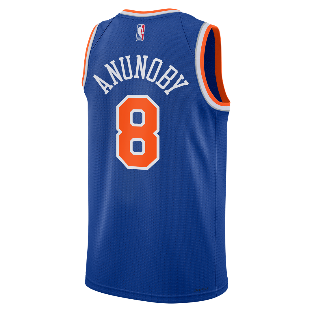 OG Anunoby New York Knicks Nike Youth Swingman Jersey - Icon Edition - Blue Official NBA Team Apparel Basketball Fan Gear