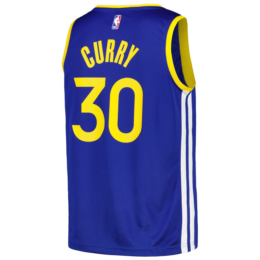 Stephen Curry Golden State Warriors Fanatics Fast Break Player Badge Jersey - Royal Official NBA Team Apparel Basketball Fan Gear