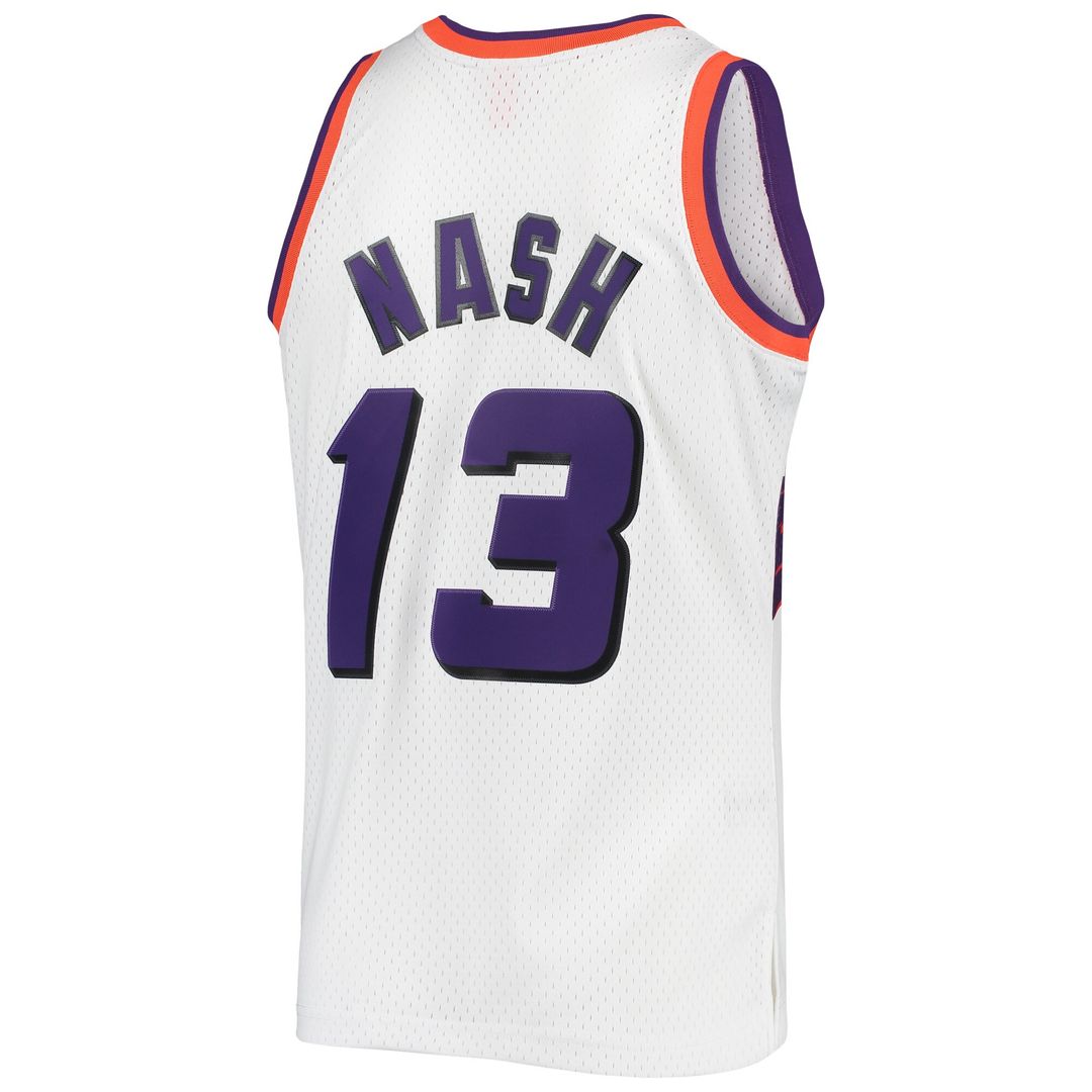 Steve Nash Phoenix Suns Mitchell & Ness 1996/97 Hardwood Classics Swingman Jersey - White Official NBA Team Apparel Basketball Fan Gear