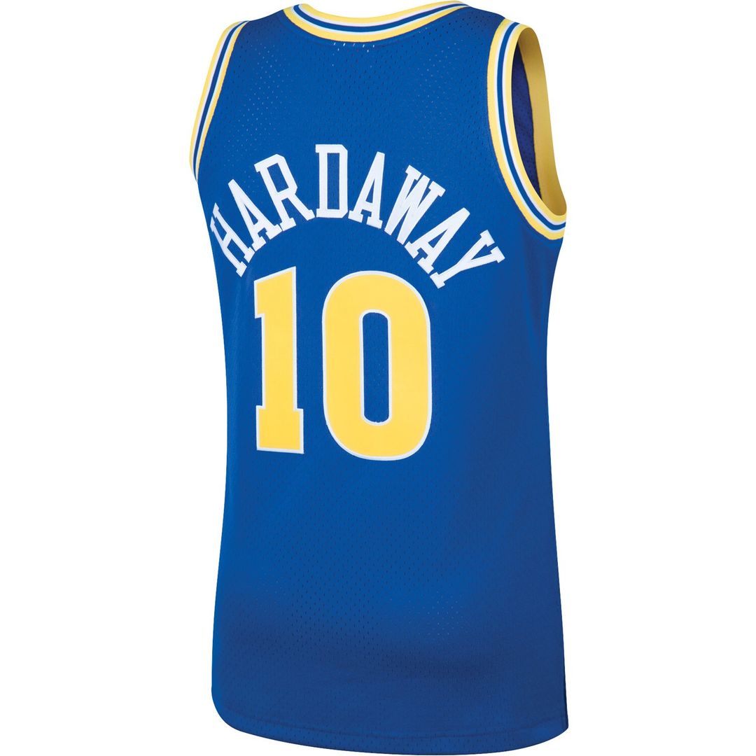 Tim Hardaway Golden State Warriors Mitchell & Ness 1990/91 Hardwood Classics Swingman Jersey - Royal Official NBA Team Apparel Basketball Fan Gear