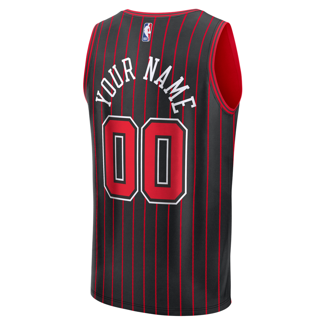 Chicago Bulls Fanatics Fast Break Custom Jersey - Icon Edition - Red Official NBA Team Apparel Basketball Fan Gear