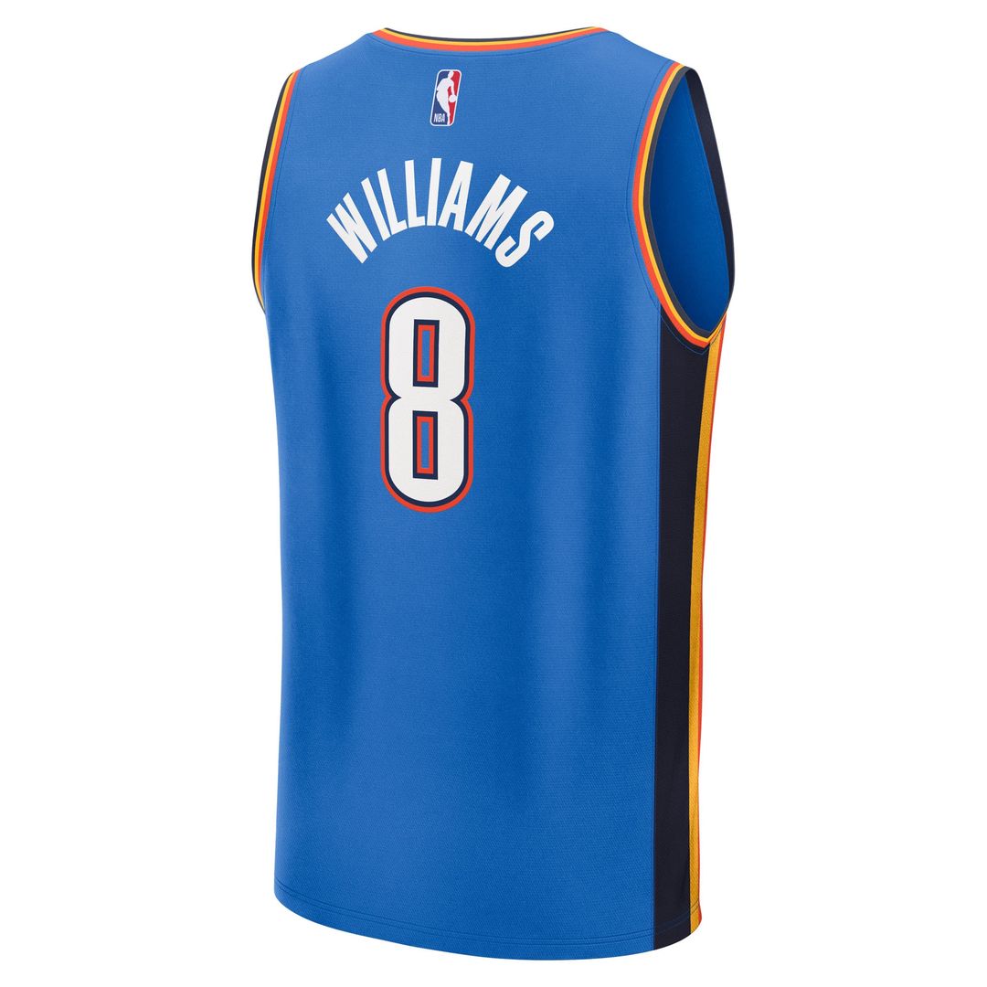 Jalen Williams Oklahoma City Thunder Fanatics Youth 2025 NBA Finals Champions Fast Break Replica Player Jersey - Blue - Icon Edition Official NBA Team
