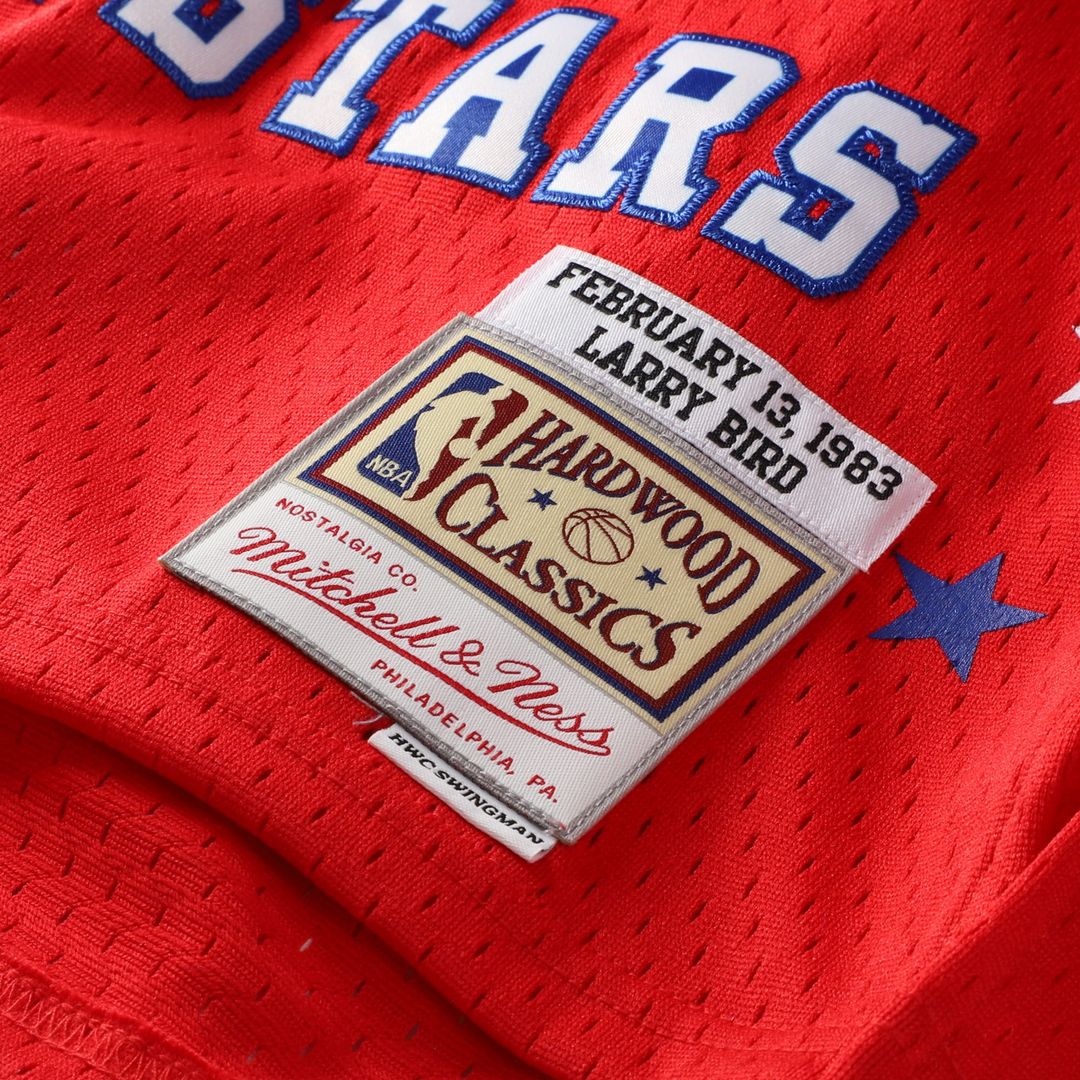 Larry Bird 1983 NBA All-Star Game Mitchell & Ness Youth Hardwood Classics Swingman Jersey - Red Official NBA Team Apparel Basketball Fan Gear