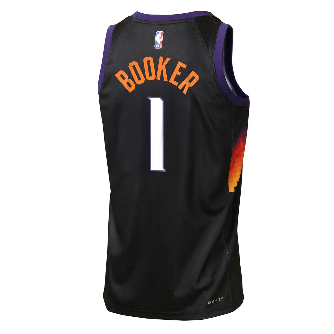Devin Booker Phoenix Suns Nike Youth 2025/26 City Edition Swingman Jersey - Black Official NBA Team Apparel Basketball Fan Gear