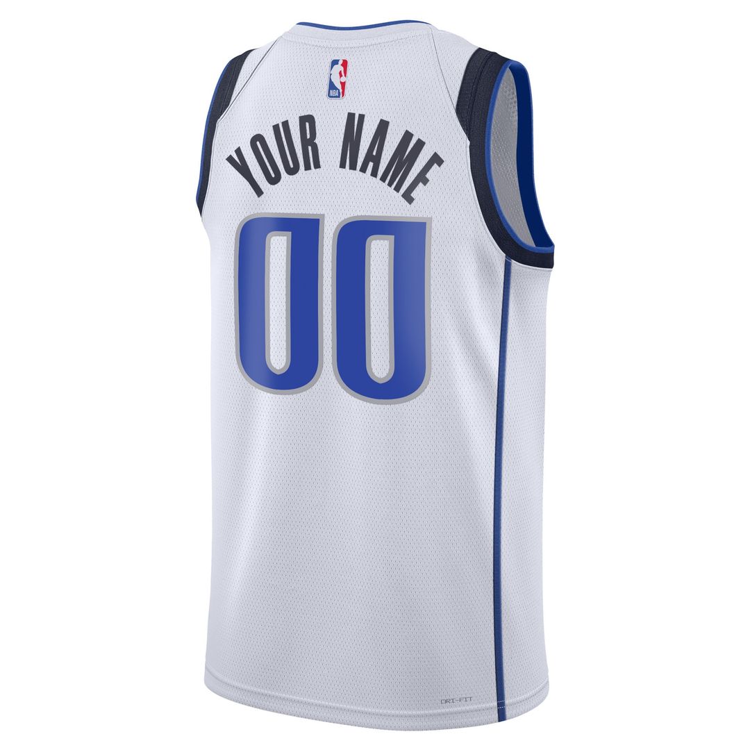 Dallas Mavericks Nike Unisex Swingman Custom Jersey Blue - Icon Edition Official NBA Team Apparel Basketball Fan Gear