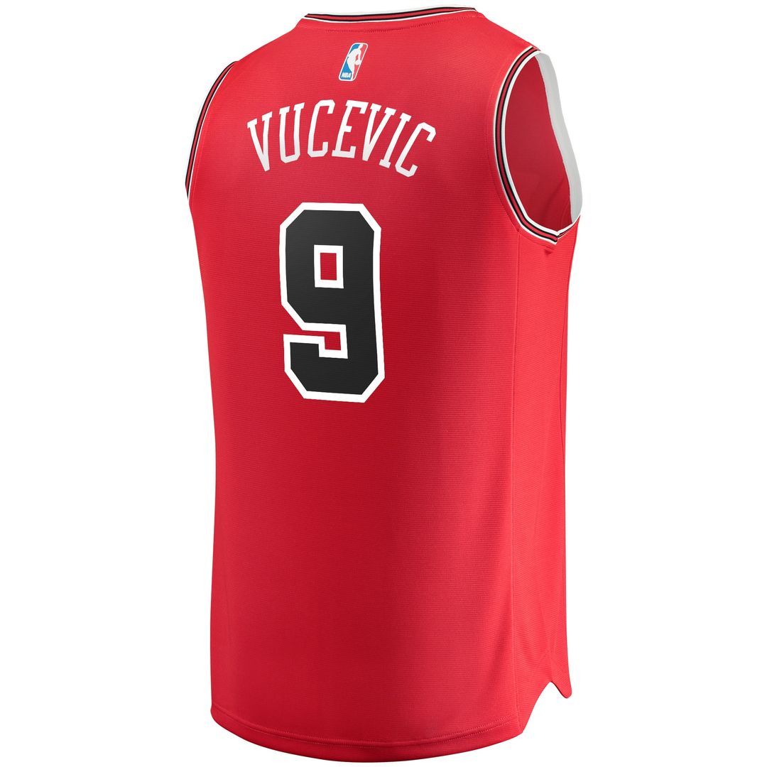 Nikola Vucevic Chicago Bulls Fanatics Youth Fast Break Replica Jersey - Icon Edition - Red Official NBA Team Apparel Basketball Fan Gear