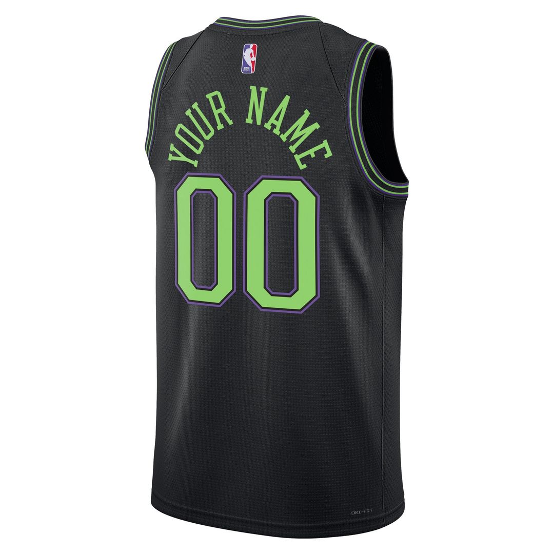 New Orleans Pelicans Nike Unisex 2025/26 City Edition Swingman Custom Jersey - Black Official NBA Team Apparel Basketball Fan Gear