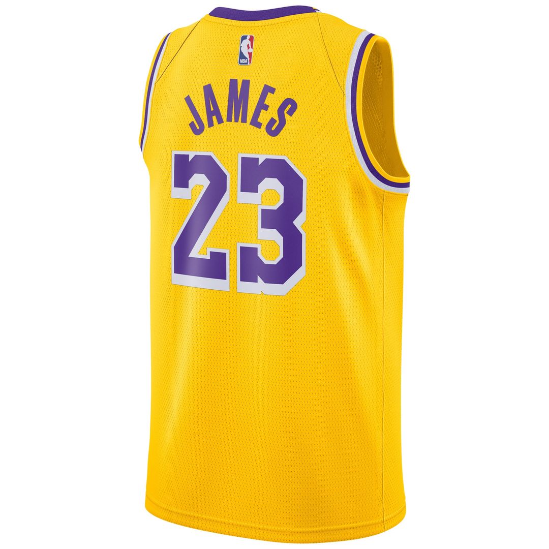 LeBron James Los Angeles Lakers Nike Swingman Player Jersey Gold - Icon Edition Official NBA Team Apparel Basketball Fan Gear