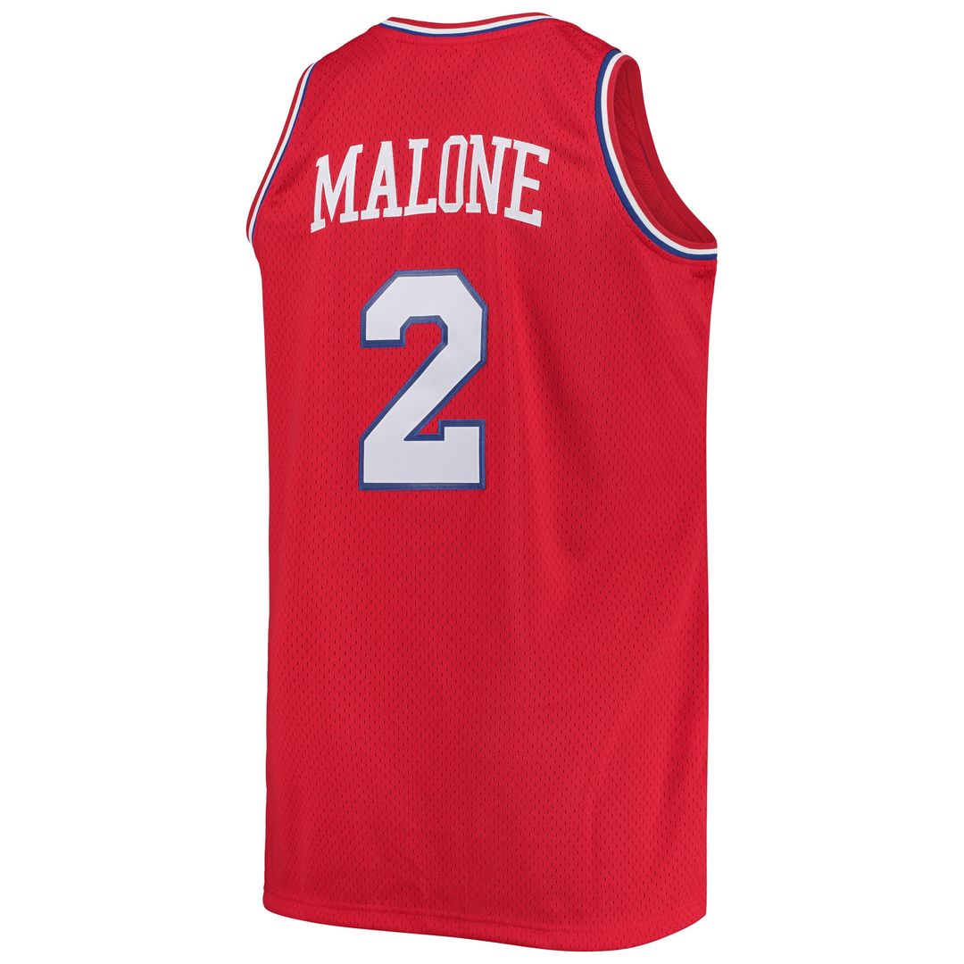 Moses Malone Philadelphia 76ers Mitchell & Ness 1982/83 Big & Tall Hardwood Classics Swingman Jersey - Red Official NBA Team Apparel Basketball Fan Ge