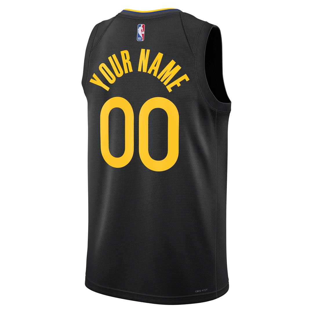 Golden State Warriors Jordan Brand Unisex 2024/25 Custom Swingman Jersey - Statement Edition - Black Official NBA Team Apparel Basketball Fan Gear