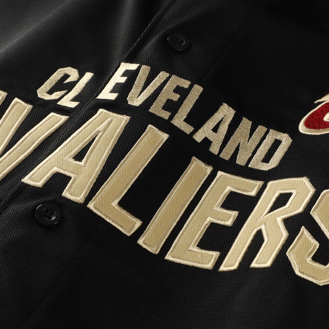 Cleveland Cavaliers Fanatics Big & Tall Pop Full-Button Jersey - Black Official NBA Team Apparel Basketball Fan Gear