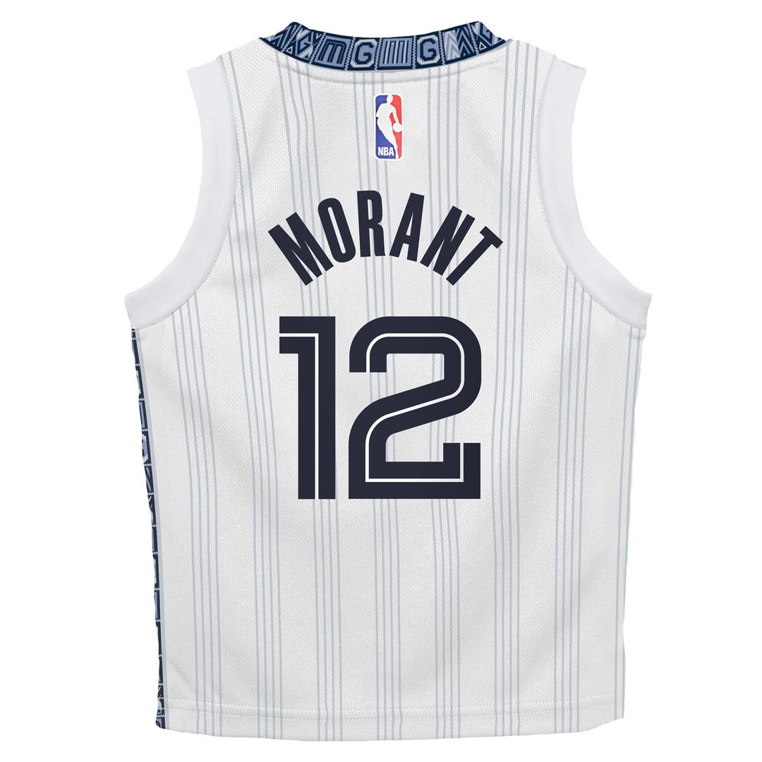 Ja Morant Memphis Grizzlies Nike Infant 2025/26 City Edition Swingman Jersey - White Official NBA Team Apparel Basketball Fan Gear