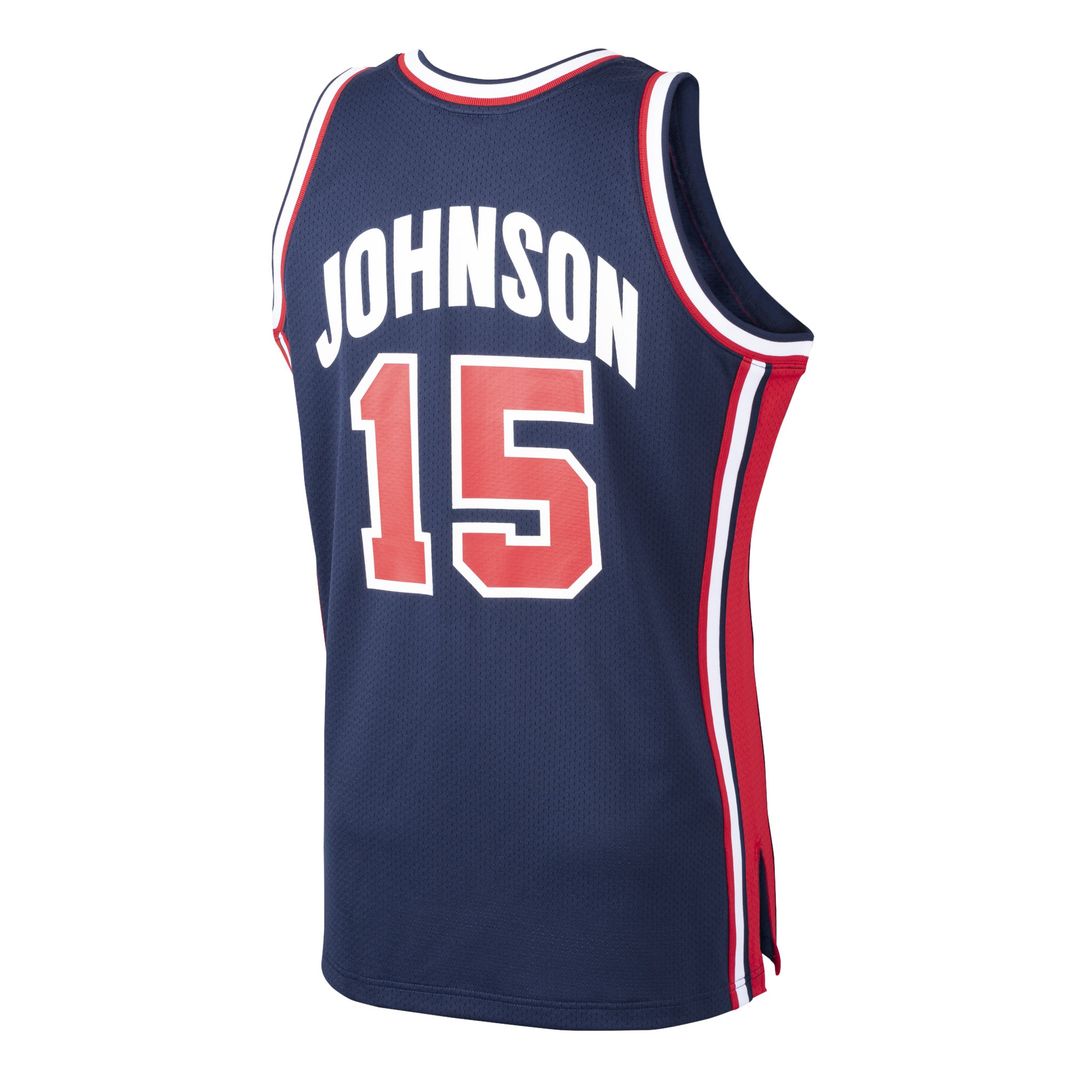 Magic Johnson USA Basketball Mitchell & Ness 1992 Dream Team Authentic Jersey - Navy Official NBA Team Apparel Basketball Fan Gear