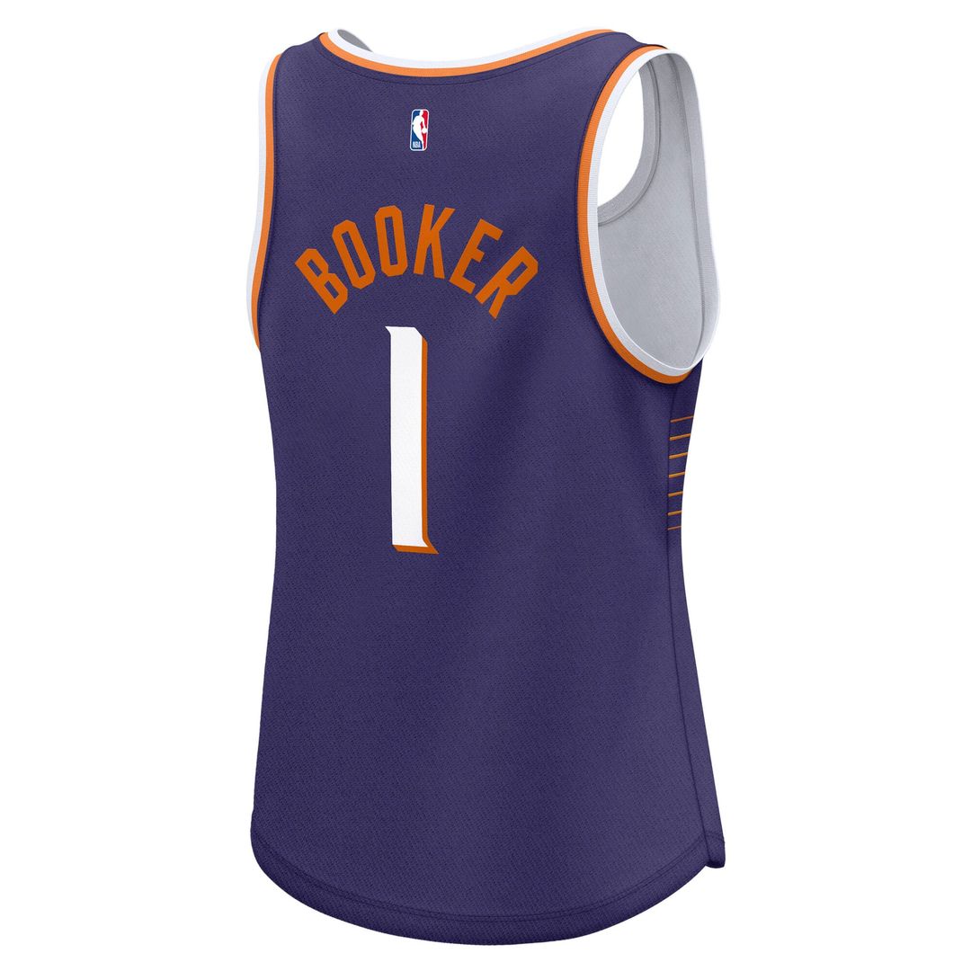 Devin Booker Phoenix Suns Fanatics Women's Fast Break Player Jersey - Icon Edition - Purple Official NBA Team Apparel Basketball Fan Gear