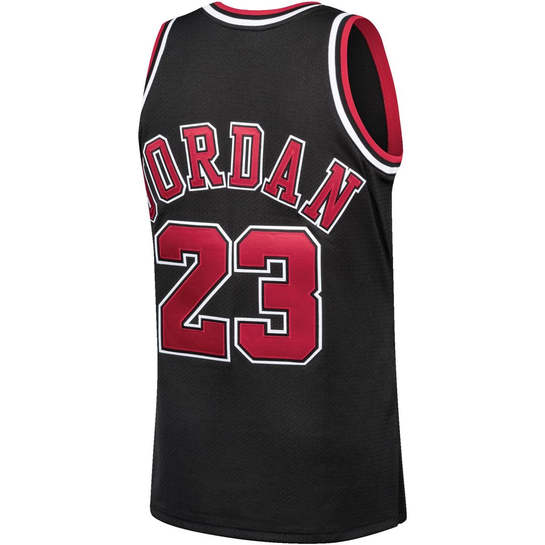 Michael Jordan Chicago Bulls Mitchell & Ness 1997/98 Hardwood Classics Authentic Jersey - Black Official NBA Team Apparel Basketball Fan Gear