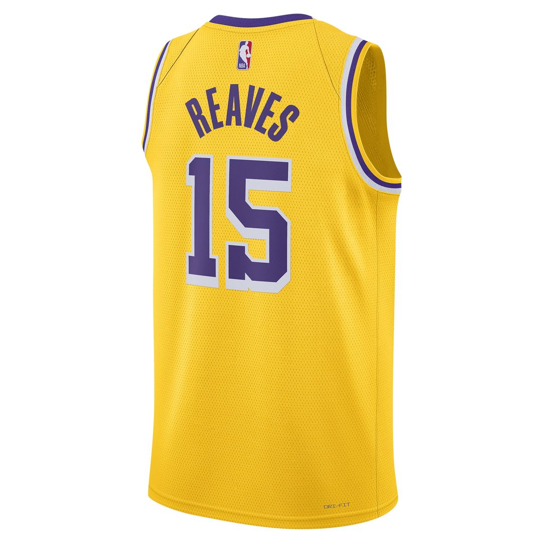 Austin Reaves Los Angeles Lakers Nike Unisex Swingman Jersey - Icon Edition - Gold Official NBA Team Apparel Basketball Fan Gear