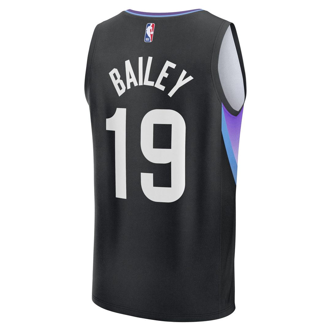Ace Bailey Utah Jazz Fanatics Youth 2025 NBA Draft First Round Pick Fast Break Replica Jersey - Statement Edition - Black Official NBA Team Apparel Ba