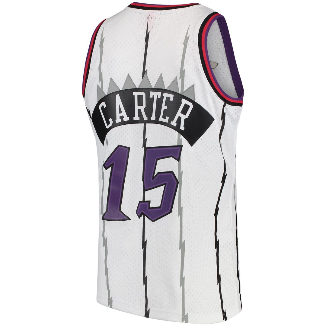 Vince Carter Toronto Raptors Mitchell & Ness 1998/99 Hardwood Classics Swingman Jersey - White Official NBA Team Apparel Basketball Fan Gear