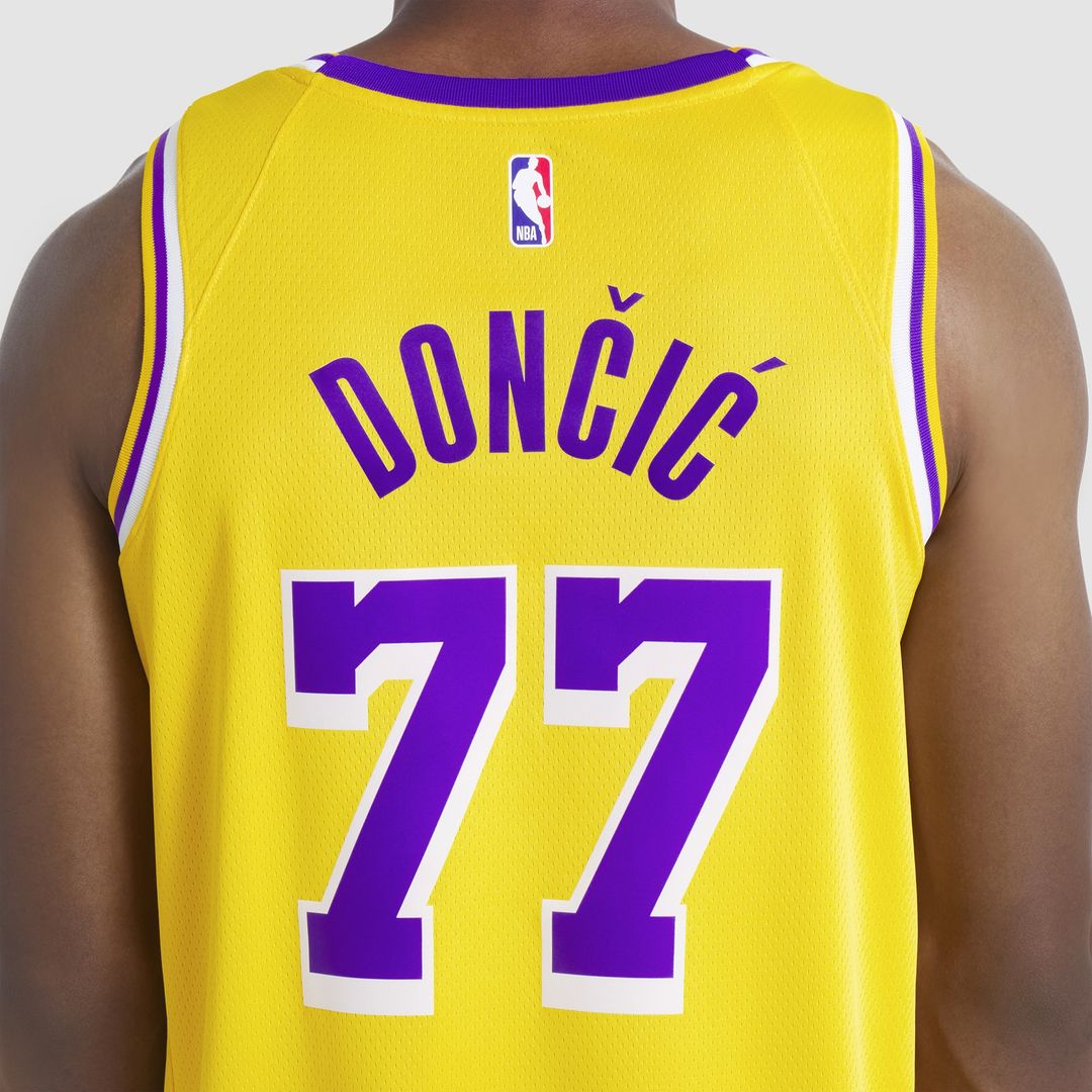 Luka Dončić Los Angeles Lakers Nike Unisex Swingman Jersey - Icon Edition - Gold Official NBA Team Apparel Basketball Fan Gear