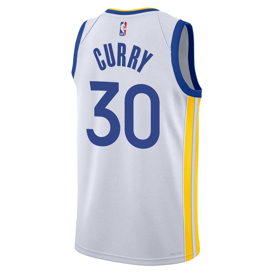 Stephen Curry Golden State Warriors Nike Youth Swingman Jersey - Association Edition - White Official NBA Team Apparel Basketball Fan Gear