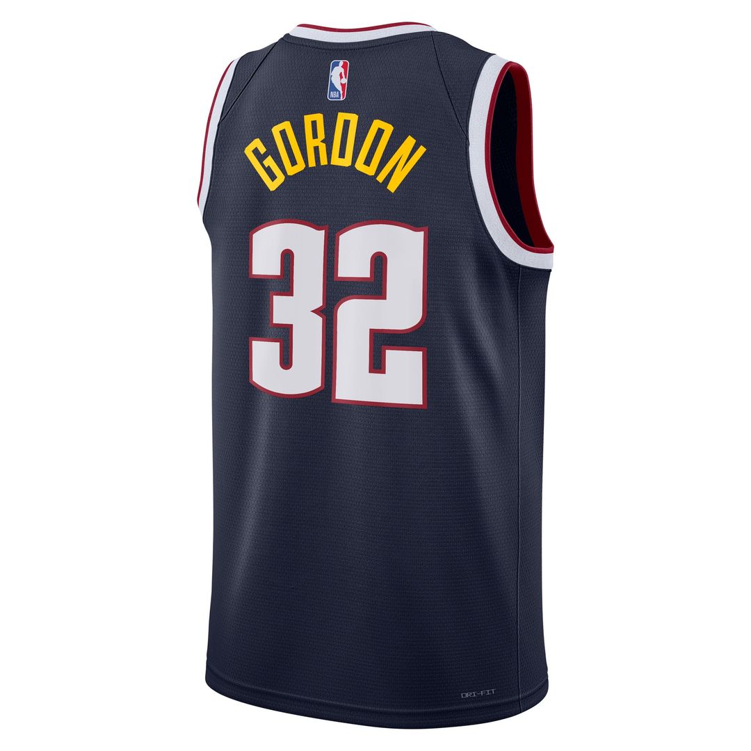 Aaron Gordon Denver Nuggets Nike Unisex Swingman Replica Jersey - Icon Edition - Navy Official NBA Team Apparel Basketball Fan Gear