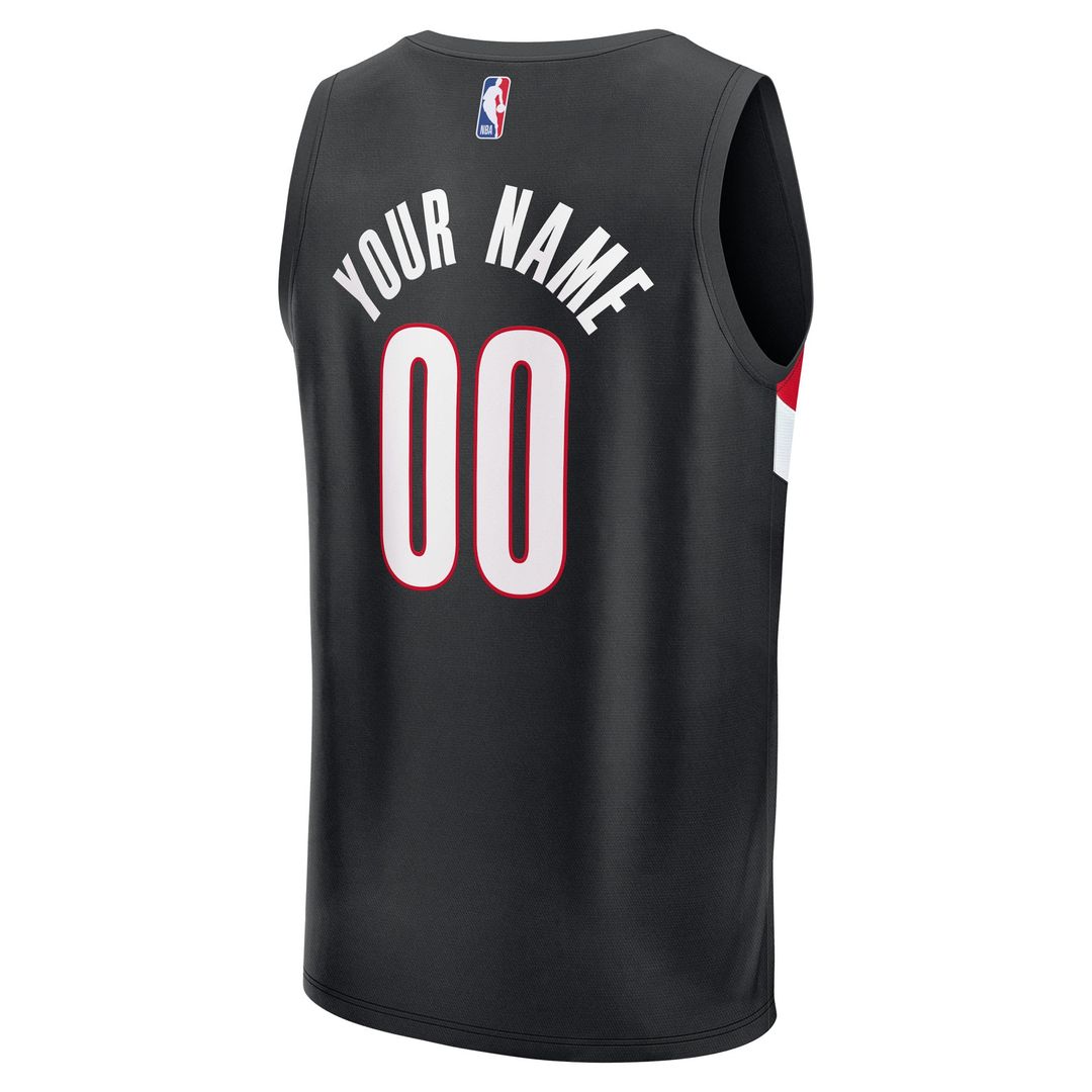 Portland Trail Blazers Fanatics Fast Break Replica Custom Jersey - Association Edition - White Official NBA Team Apparel Basketball Fan Gear