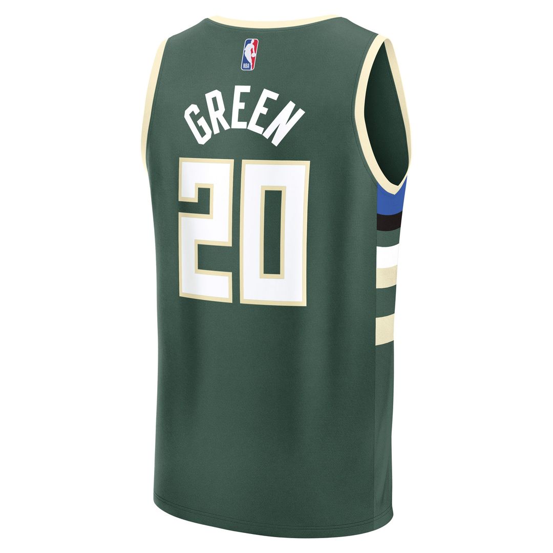 A.J. Green Milwaukee Bucks Fanatics Fast Break Replica Player Jersey - Icon Edition - Hunter Green Official NBA Team Apparel Basketball Fan Gear