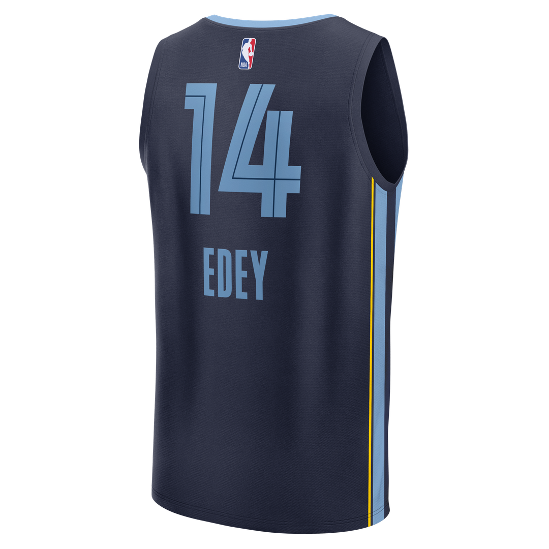 Zach Edey Memphis Grizzlies Fanatics Fast Break Replica Jersey - Icon Edition - Navy Official NBA Team Apparel Basketball Fan Gear