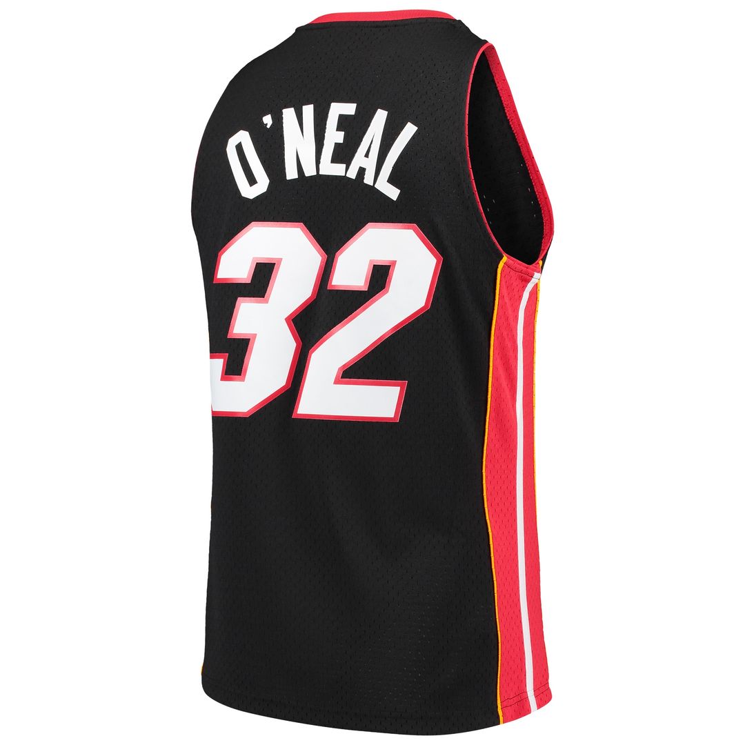 Shaquille O'Neal Miami Heat Mitchell & Ness Hardwood Classics Swingman Jersey - Black Official NBA Team Apparel Basketball Fan Gear