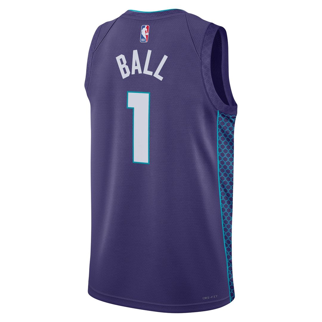 LaMelo Ball Charlotte Hornets Jordan Brand Unisex Swingman Jersey - Statement Edition - Purple Official NBA Team Apparel Basketball Fan Gear