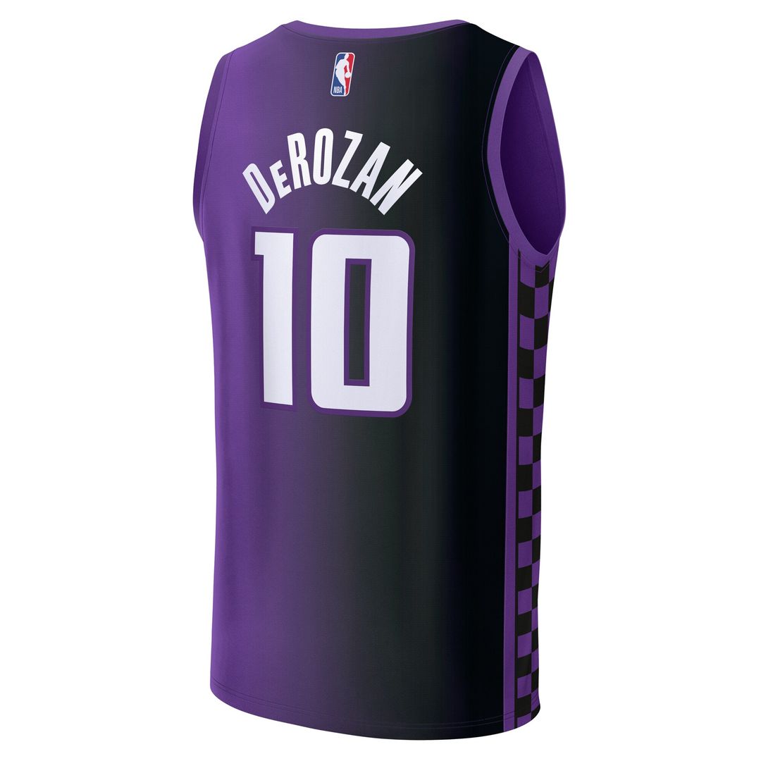 DeMar DeRozan Sacramento Kings Fanatics Fast Break Replica Jersey - Statement Edition - Purple Official NBA Team Apparel Basketball Fan Gear