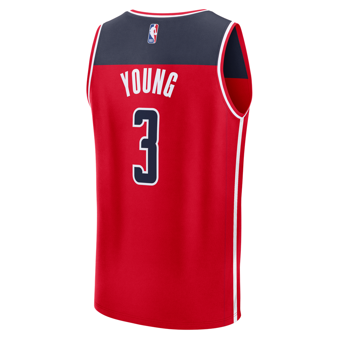 Trae Young Washington Wizards Fanatics Fast Break Jersey - Icon Edition - Red Official NBA Team Apparel Basketball Fan Gear