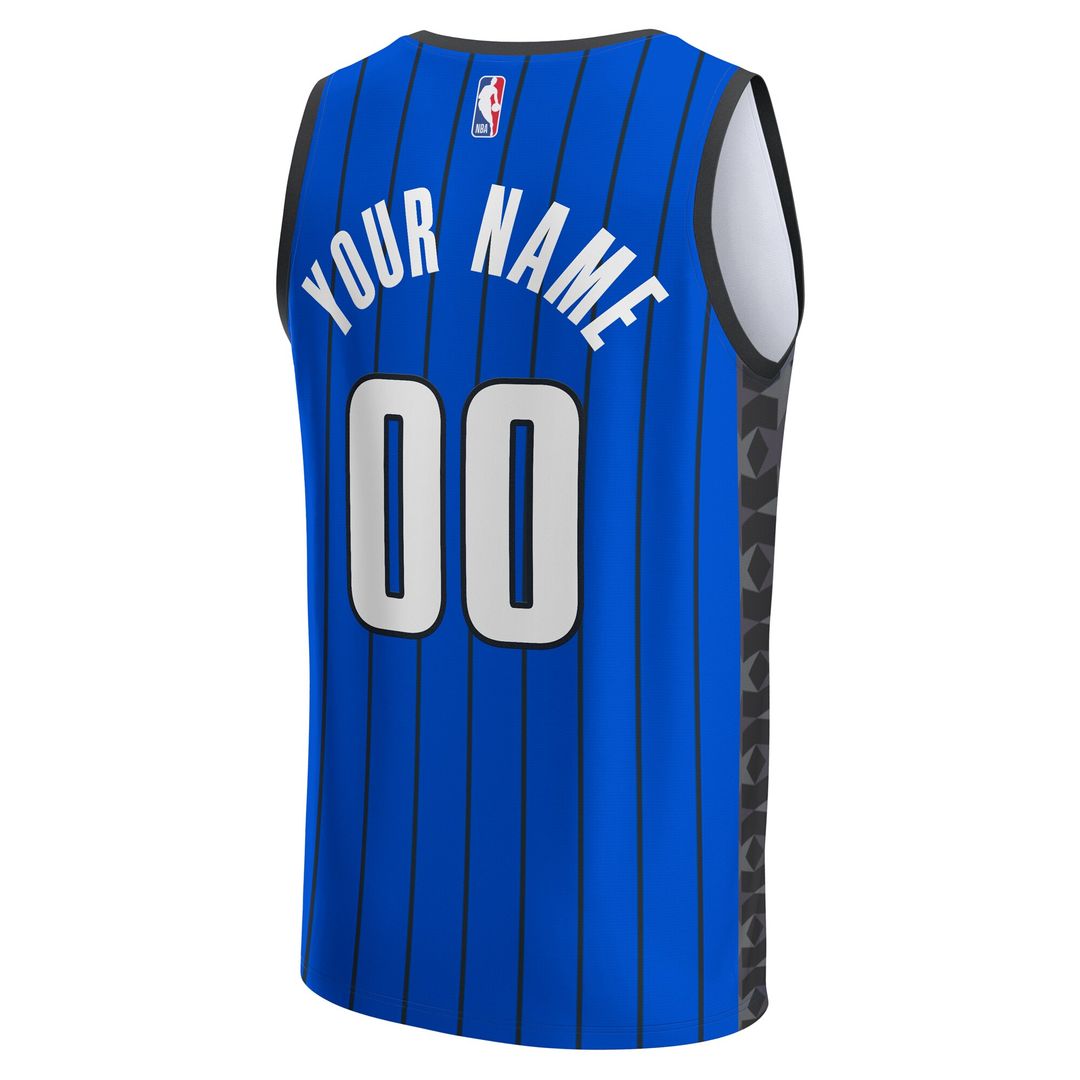 Orlando Magic Fanatics Youth Fast Break Replica Custom Jersey - Statement Edition - Blue Official NBA Team Apparel Basketball Fan Gear