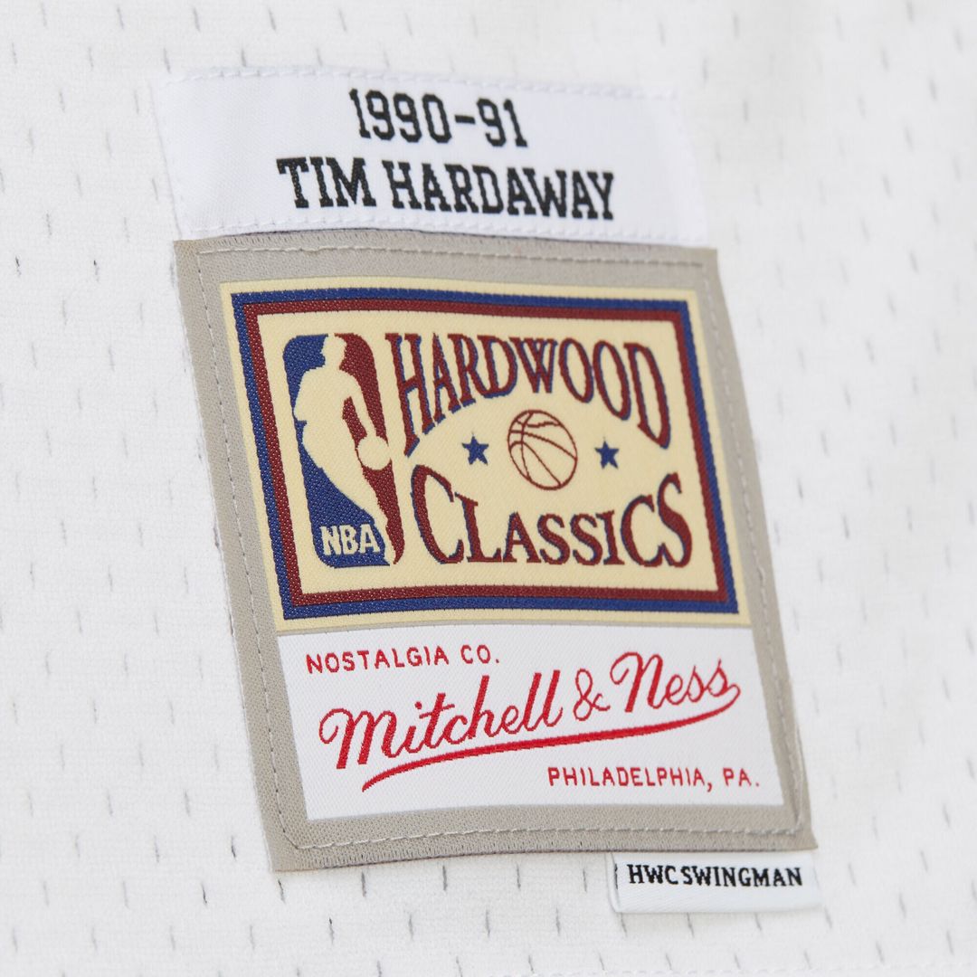 Tim Hardaway Golden State Warriors Mitchell & Ness Hardwood Classics 1990/91 Swingman Jersey - White Official NBA Team Apparel Basketball Fan Gear
