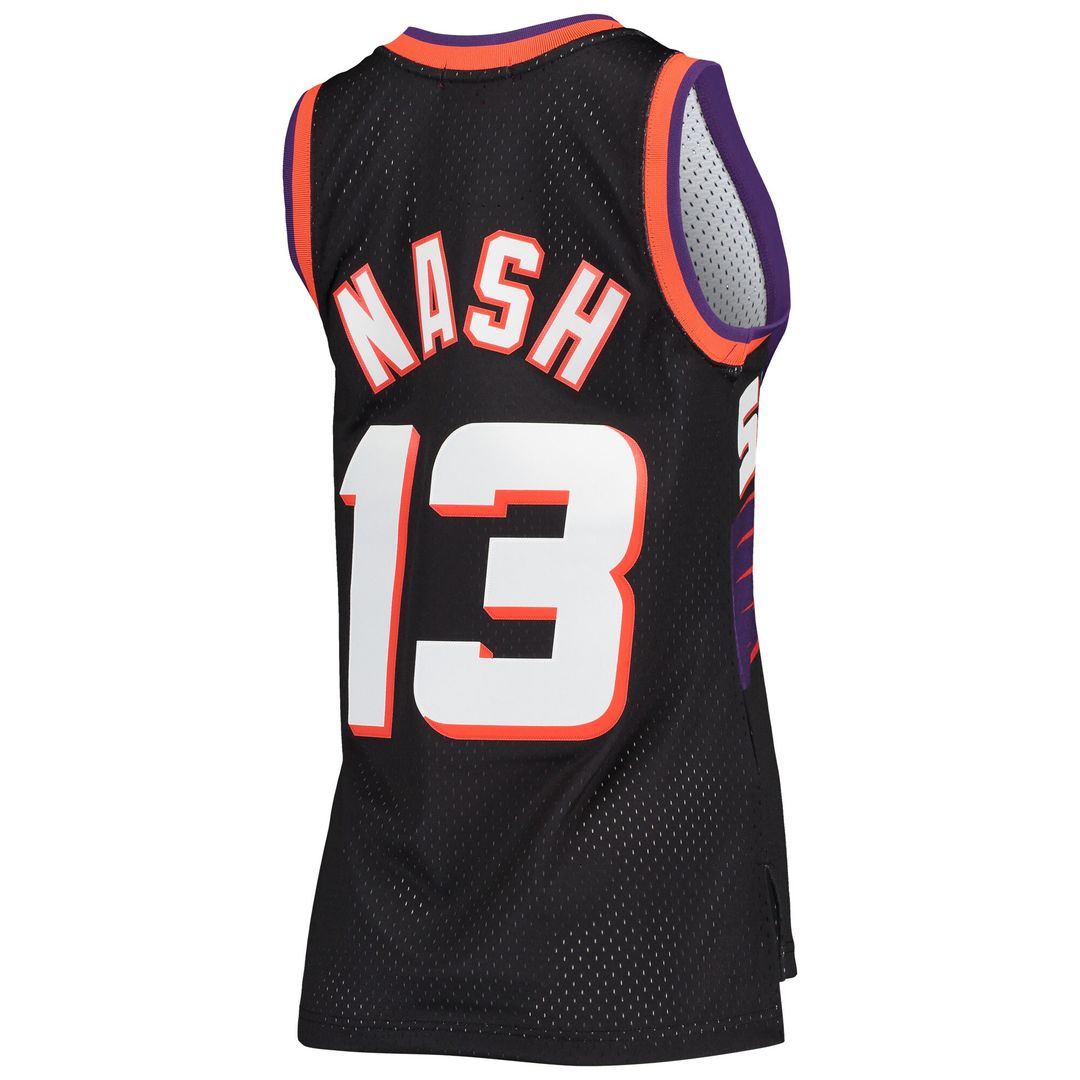 Steve Nash Phoenix Suns Mitchell & Ness Women's Hardwood Classics Swingman Jersey - Black Official NBA Team Apparel Basketball Fan Gear