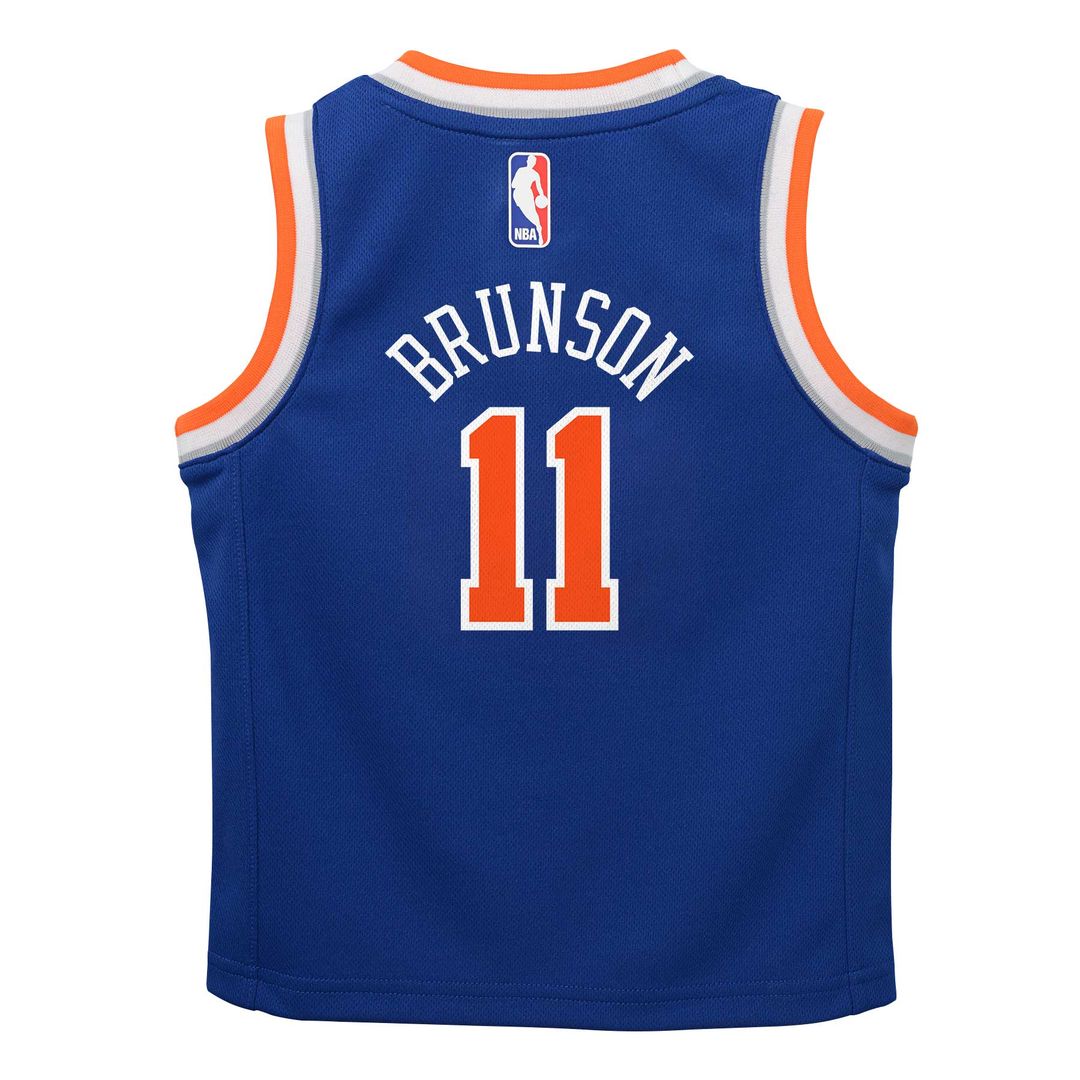 Jalen Brunson New York Knicks Nike Preschool Replica Swingman Jersey - Icon Edition - Blue Official NBA Team Apparel Basketball Fan Gear