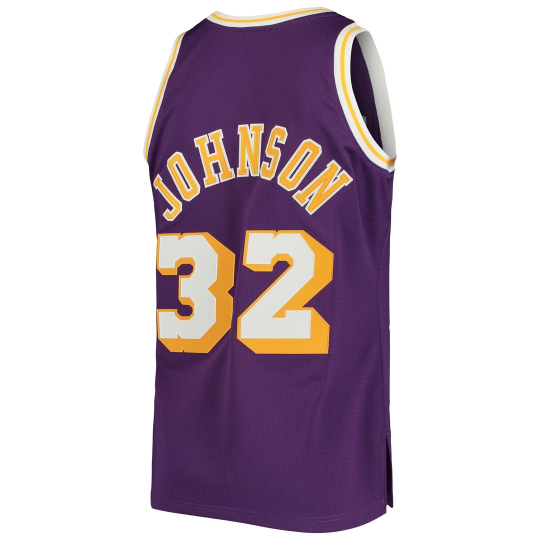 Magic Johnson Los Angeles Lakers Mitchell & Ness 1984/85 Hardwood Classics Authentic Jersey - Gold Official NBA Team Apparel Basketball Fan Gear