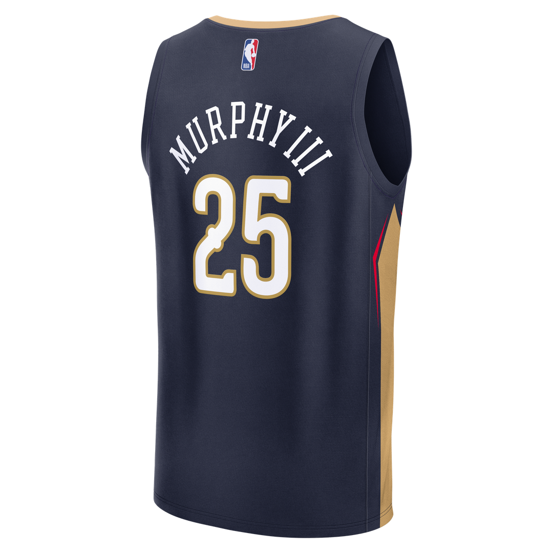 Trey Murphy III New Orleans Pelicans Fanatics Fast Break Replica Jersey - Navy - Icon Edition Official NBA Team Apparel Basketball Fan Gear