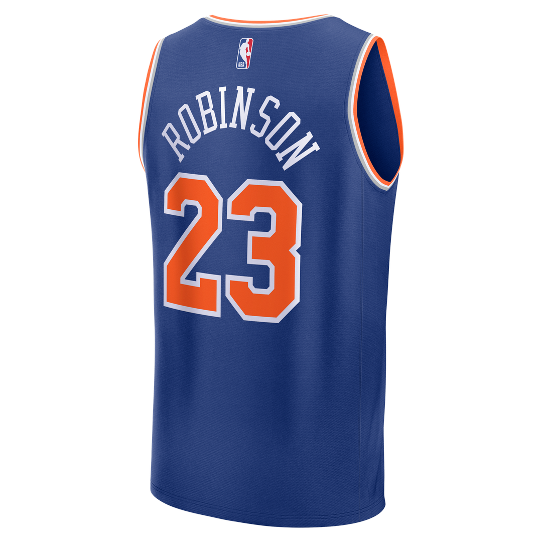 Mitchell Robinson New York Knicks Fanatics Youth Fast Break Replica Jersey - Blue - Icon Edition Official NBA Team Apparel Basketball Fan Gear