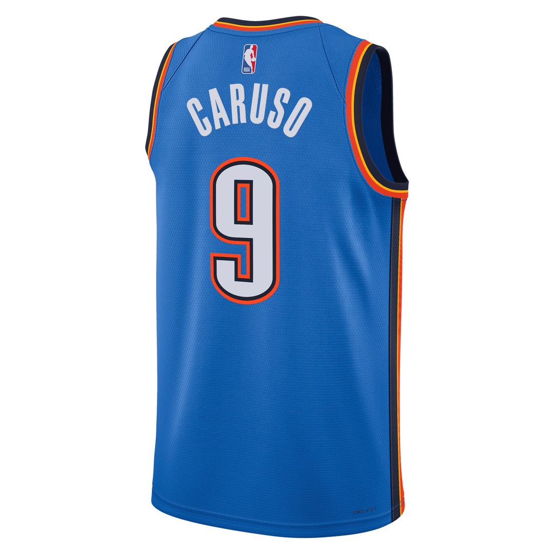 Alex Caruso Oklahoma City Thunder Nike Unisex Swingman Jersey - Icon Edition - Blue Official NBA Team Apparel Basketball Fan Gear