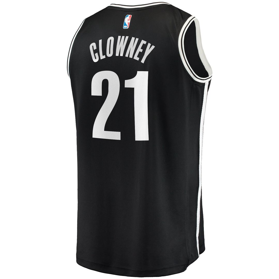 Noah Clowney Brooklyn Nets Fanatics Fast Break Replica Jersey - Icon Edition - Black Official NBA Team Apparel Basketball Fan Gear