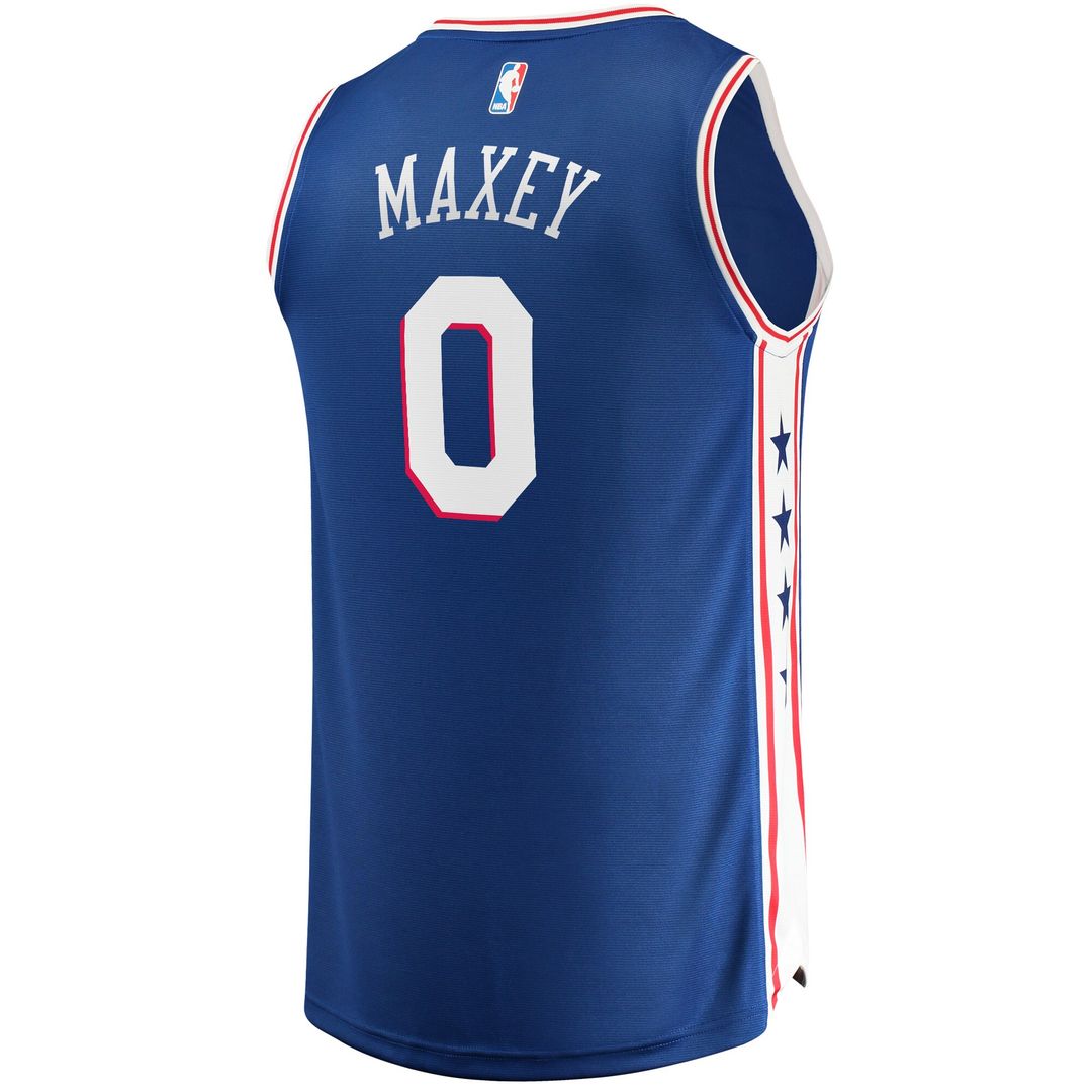 Tyrese Maxey Philadelphia 76ers Fanatics Fast Replica Jersey Royal - Icon Edition Official NBA Team Apparel Basketball Fan Gear